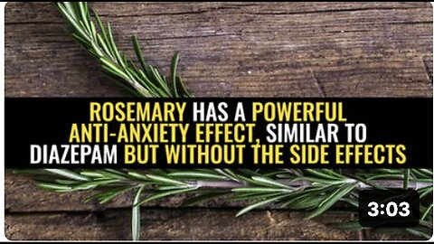 "Rosemary's Anti-Anxiety Effects Comparable to Diazepam, Free of Side Effects"