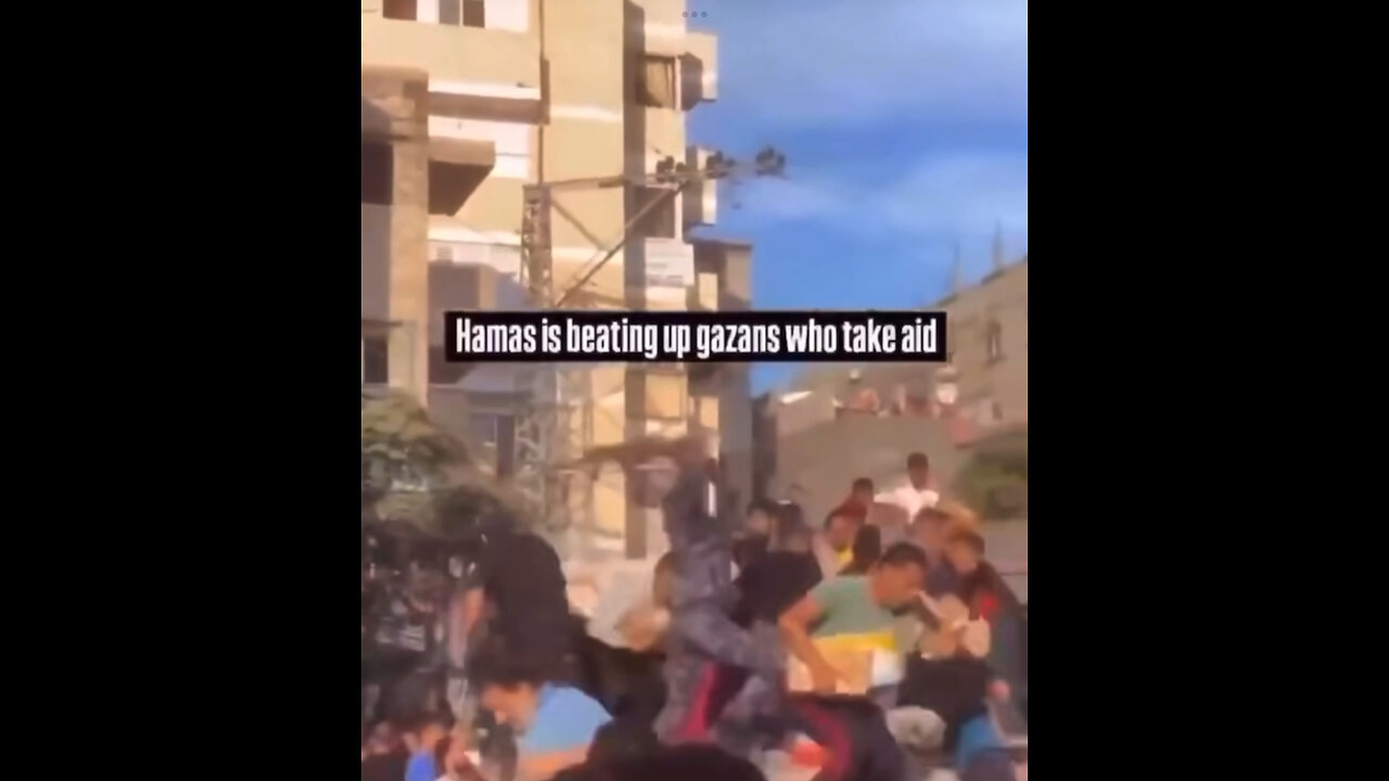 Hamas is beating up gazans who take aid, to all of you who keeps saying it’s Israel fault.