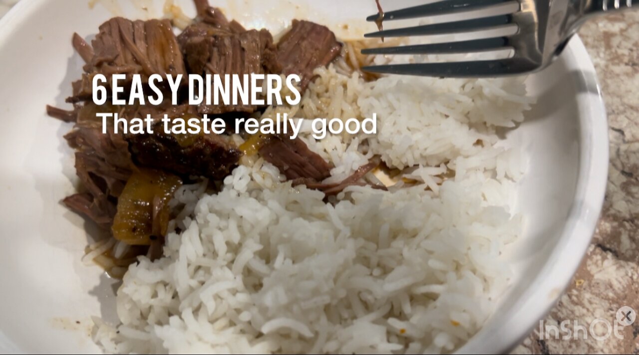 6 Easy Dinners that Taste Really Good!!