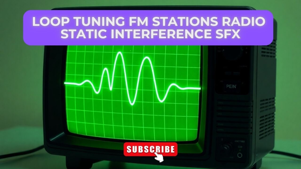 Loop Tuning FM Stations Radio Static Interference | Sound Effect | SFX