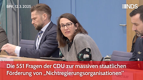 Die 551 Fragen der CDU zur massiven staatlichen Förderung von „Nichtregierungsorganisationen“ | BPK