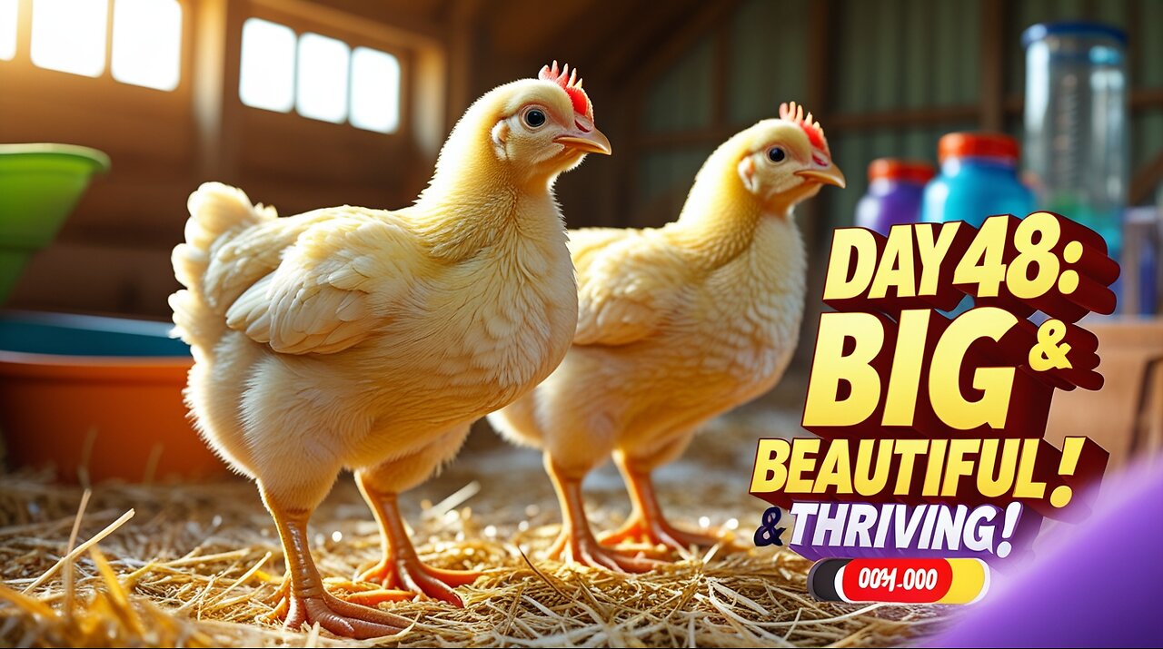 “Day 48 Glow-Up! Lohmann Brown Chicks Like You’ve Never Seen 🐥🔥”