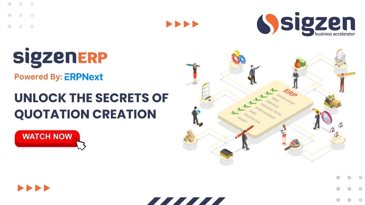 SigzenERP - Unlock the Secrets of Quotation Creation | Powered By: ERPNext-15