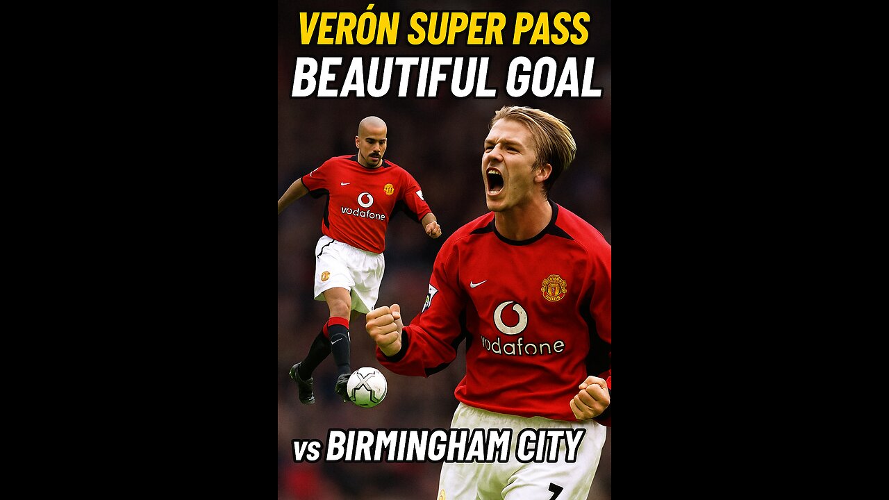 Beckham’s Lob Goal vs Birmingham 🔥 | Verón’s Masterclass Pass