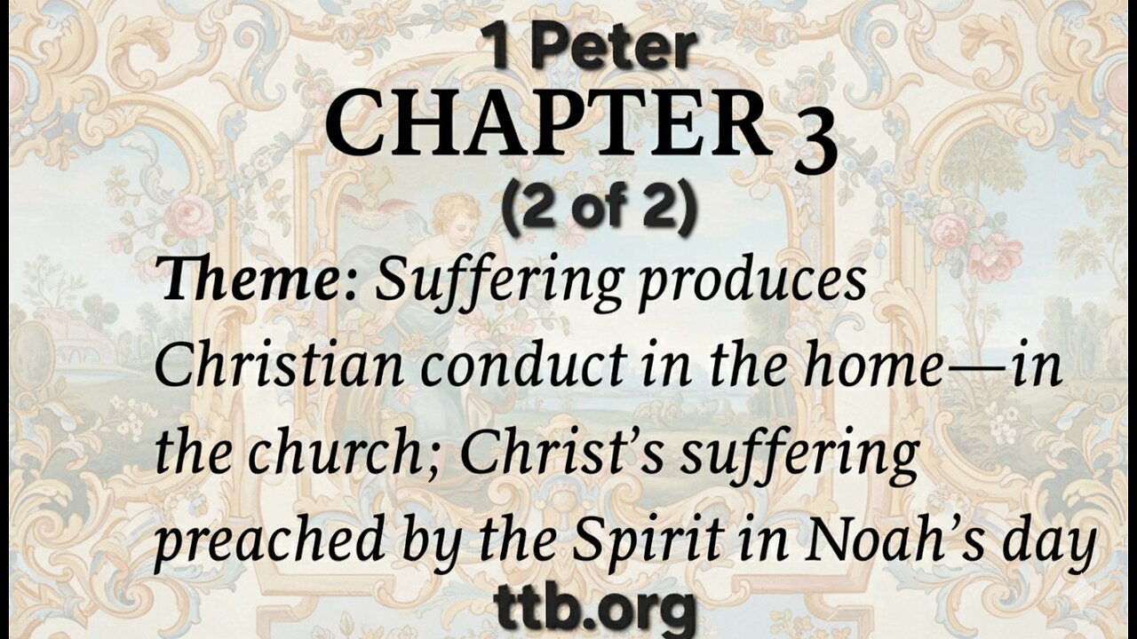 1 Peter Chapter 3 (Bible Study) (2 of 2)