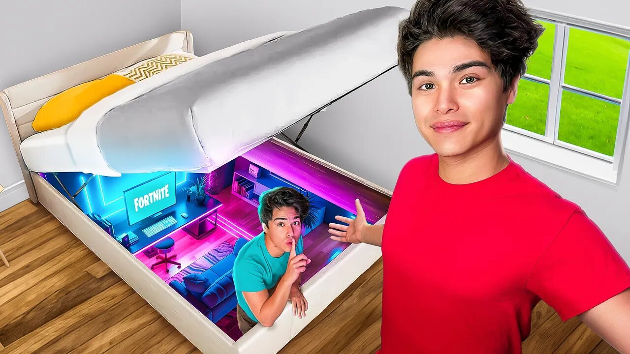 Built a SECRET Room You'd Never Find!.