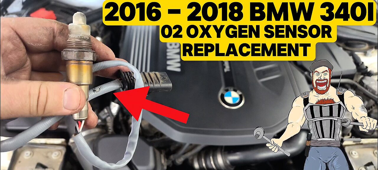 2016 - 2018 BMW 340i 02 OXYGEN SENSOR REPLACEMENT TUTORIAL 3.0L | 2016 2017 2018