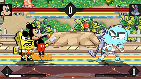 MUGEN - Mickey Mouse & Spongebob vs. Bugs Bunny & Gumball - Download