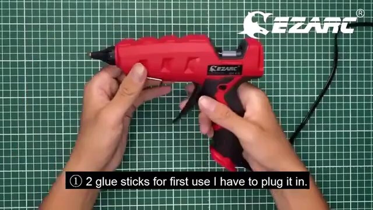 Hot Melt Glue Gun 100W Heavy Duty Full Size Glue Gun Kit with 20pcs Glue Sticks