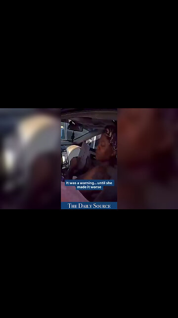Disrespectful and Entitled Negroid Caught Driving with No Insurance Says Shes Not Responsible