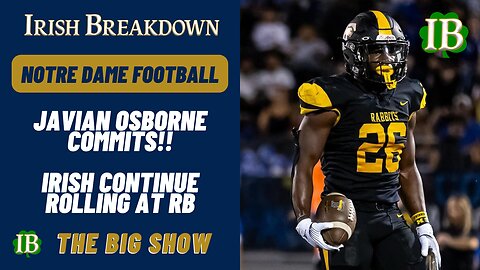 Elite Running Back Javian Osborne Commits To Notre Dame!