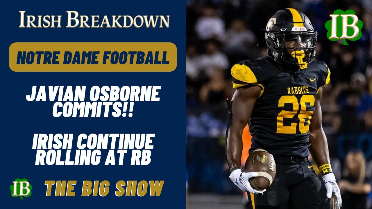Elite Running Back Javian Osborne Commits To Notre Dame!
