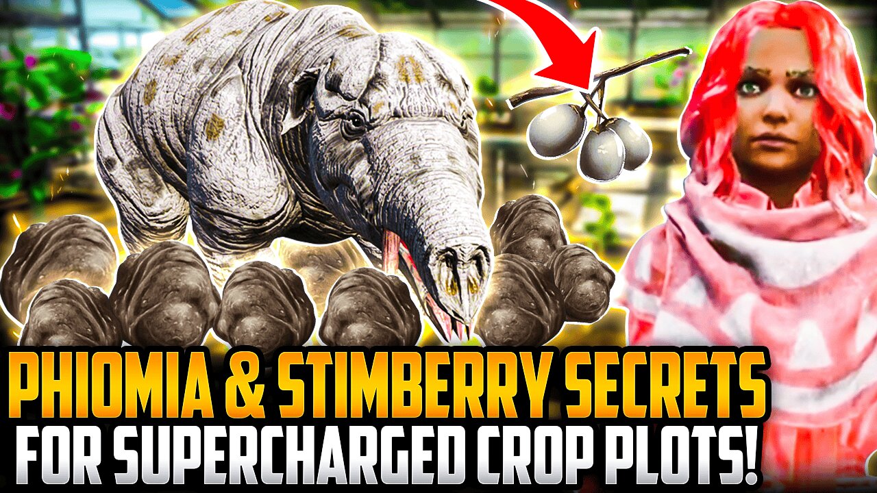 Phiomia & Stimberry Secrets for Supercharged Crop Plots! | Ark ASA