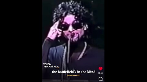 Prince speaks about the war over our souls... RIP bro...