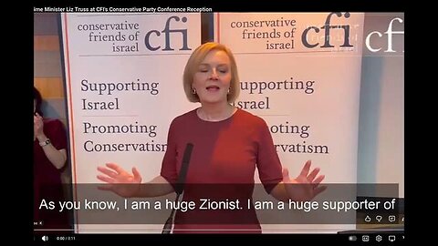 Liz Truss Supporting Israel