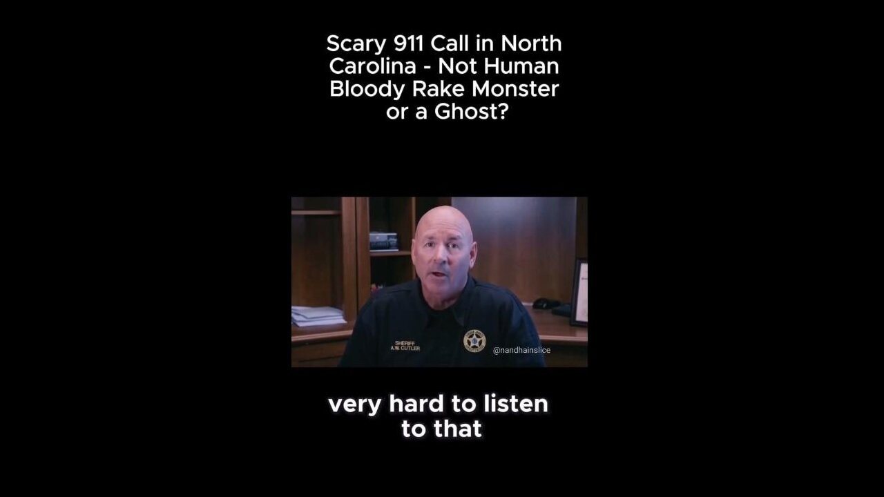SCARY 911 CALL IN NORTH CAROILINA - THAT'S NOT HUMAN!!!