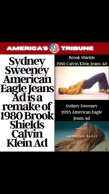 Sydney Sweeney American Eagle Jeans Ad is a remake of 1980 Brook Shields Calvin Klein Ad