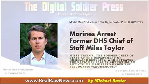 MARINES ARREST FORMER DHS CHIEF OF STAFF MILES TAYLOR