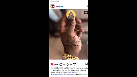 MOSES THE BLACK: "50 CENT MOVIE HINTS THAT MOSES WAS DARK SKINNED"