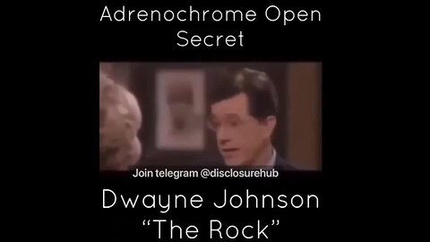 "Unveiling Adrenochrome: Unspoken Connection of Dwayne Johnson, Spielberg & Clinton"