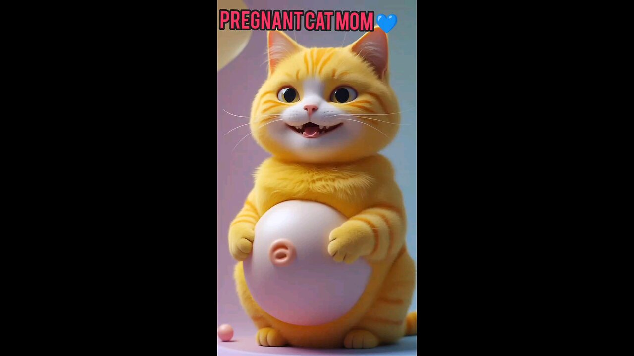 pregnant cat mom