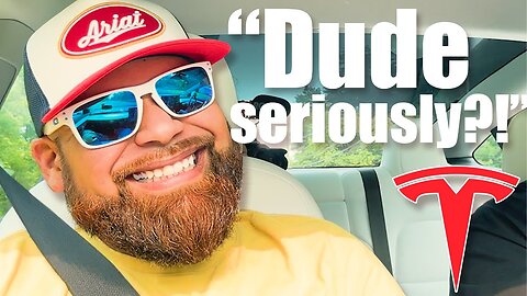 The Tesla Test Drive Rendered Him Speechless!