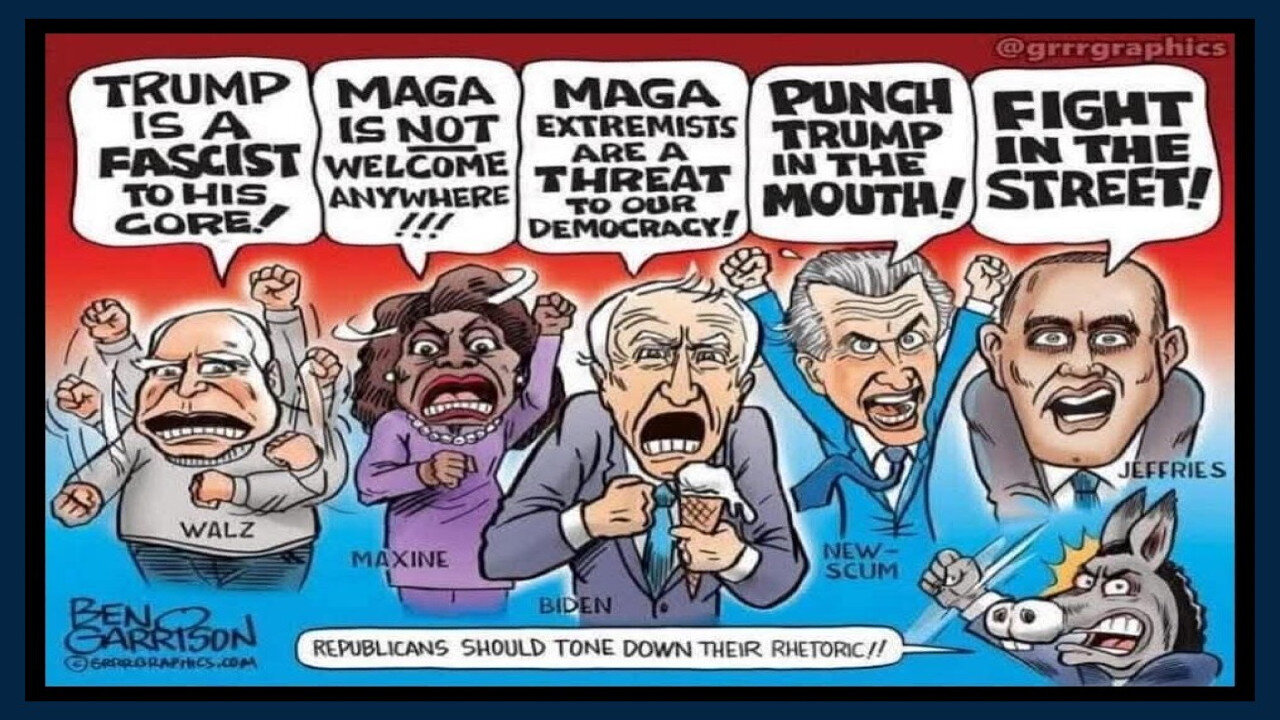 🎯 President Trump is Not Inciting Violence or Causing Divide By Calling the Left Lunatics ⟡ The Democrat and Media Rhetoric Is