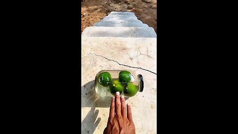 Incredible different colours of bottles falling from stairs to check hardness