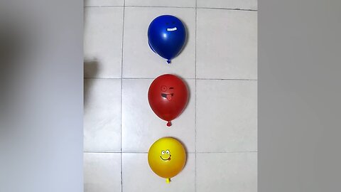 Popping Three🔵🔴🟡 Emogi Water Balloon Orbeez I Asmr Satisfying Video