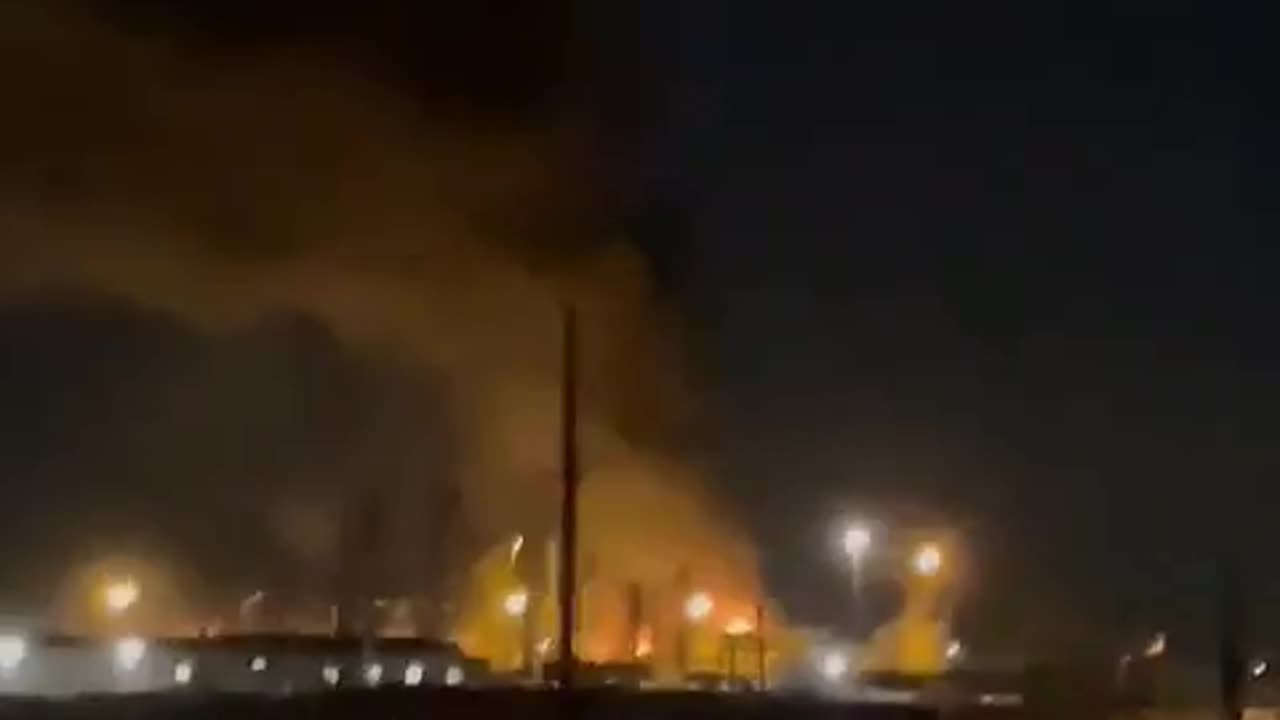 Drones Smash Into Oil Refinery in Krasnodar, Russia