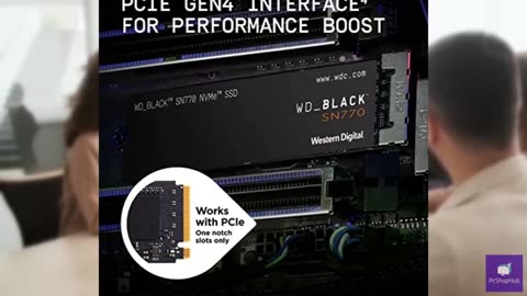 WD_BLACK 2TB SN770 NVMe Internal Gaming SSD Solid State Drive - Gen4 PCIe, M.2 2