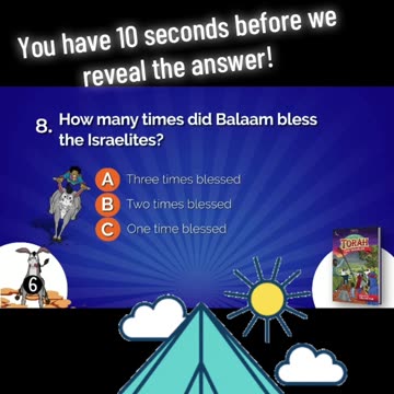 How many times did Balaam bless the Israelites?