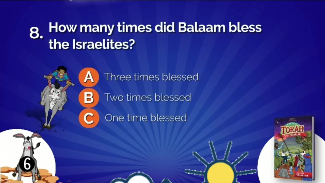 How many times did Balaam bless the Israelites?