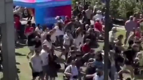 Footage of Charlie Kirk being shot dead