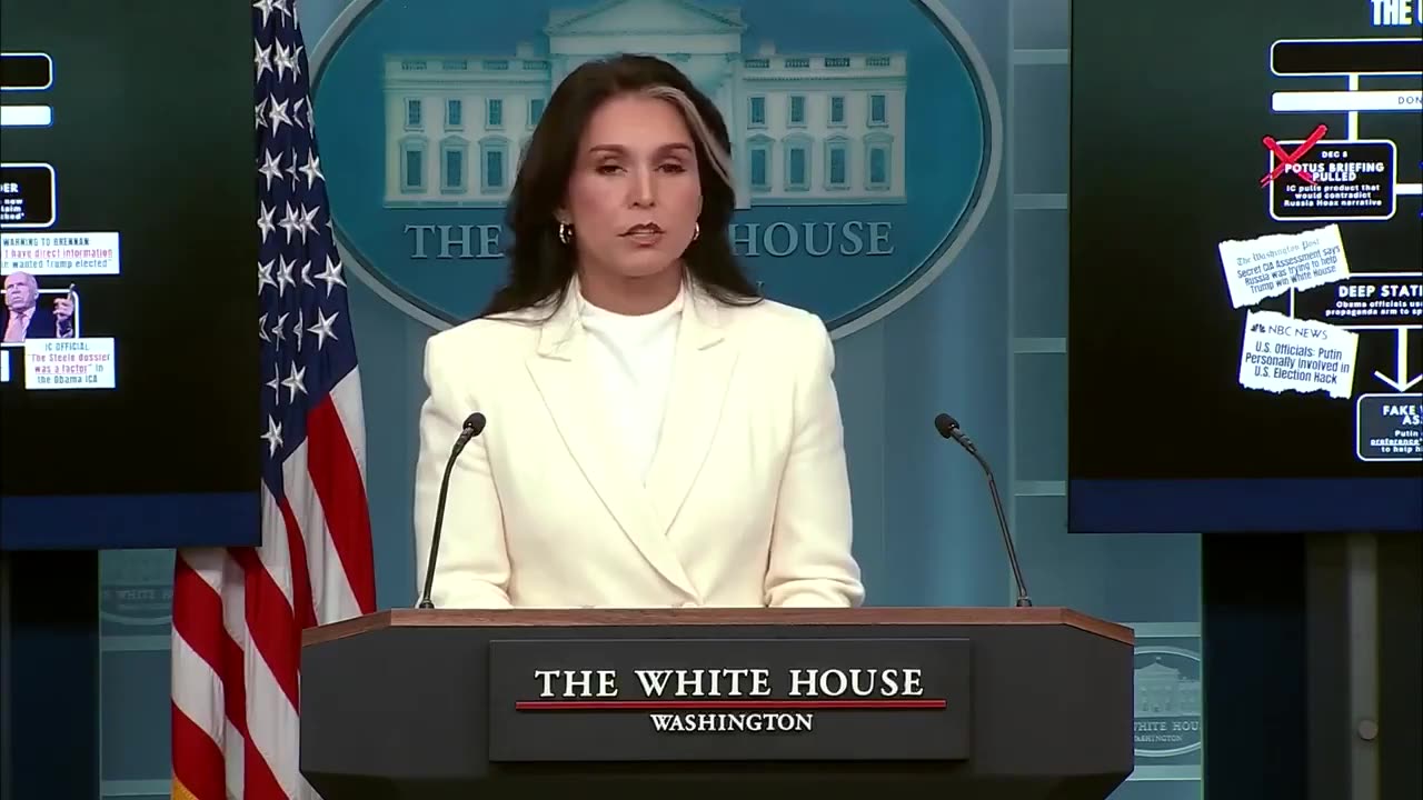 Tulsi Gabbard press conference on Obama creating the Russia collusion hoax