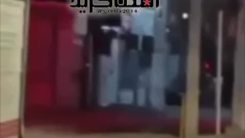 Iranian Security Forces on Motorbikes Going After Protesters