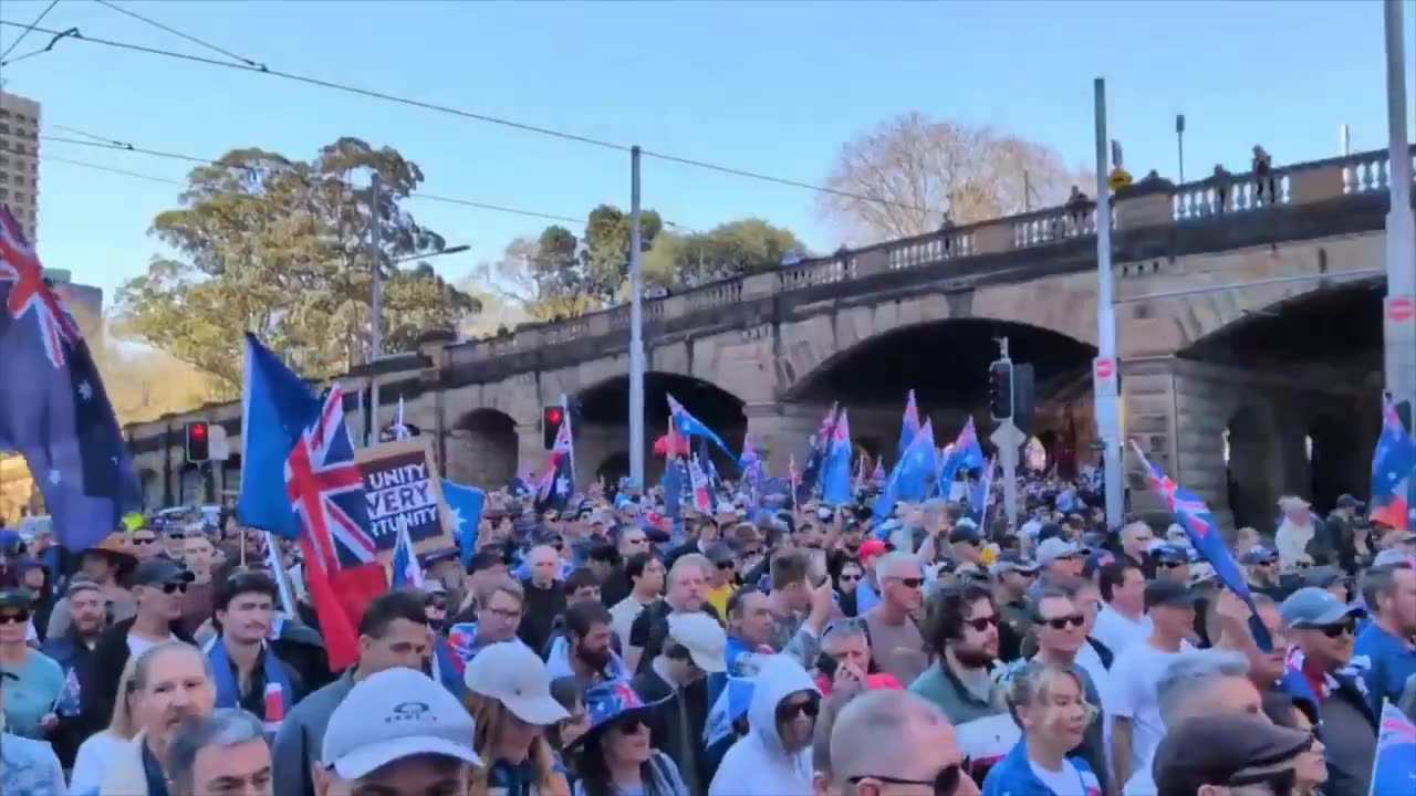 NOW - Thousands attend "March for Australia"