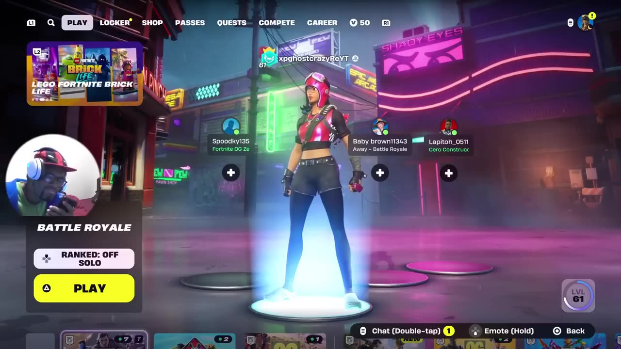 Live Hi Fortnite Law Less Event few times
