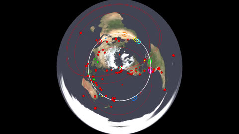 Earthquakes Aligning Along Geodesics - Orbital Plane Perspective