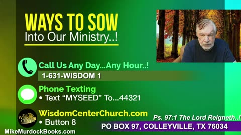 Re-Air: Wisdom Moments With Mike Murdock..!!!