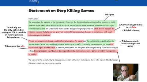 The industry is lobbying against Stop Killing Games!