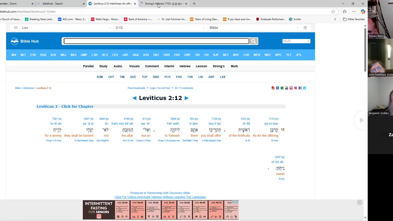 Scripture Study 2024-04-13 First Fruits Expounding