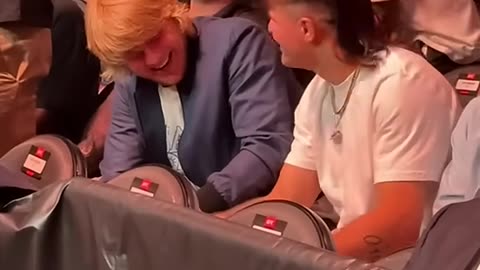 What're they laughing about?