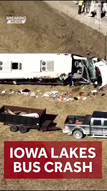 One person has died and dozens were injured in a crash involving an Iowa Lakes Community College