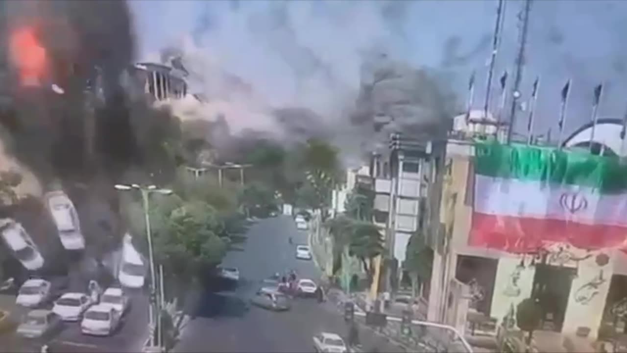 Israeli attack on Tehran caught on CCTV