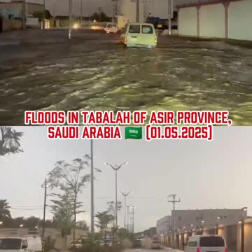 🚨Floods in Tabalah of Asir Province, Saudi Arabia 🇸🇦 (01.05.2025)