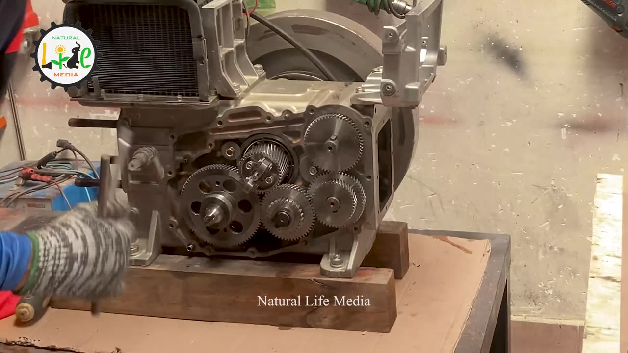Diesel Engine RT155 Restoration With The Best Assembling and Full Details-001