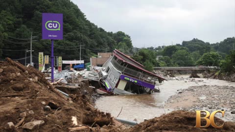At least 18 dead in South Korea floods and landslides