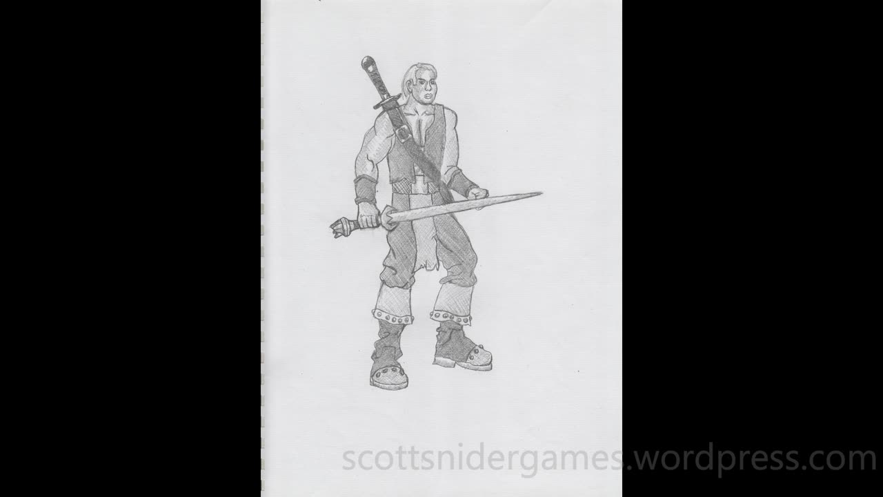 Fighter Pencil Sketch Video #1 (04-13-2025)