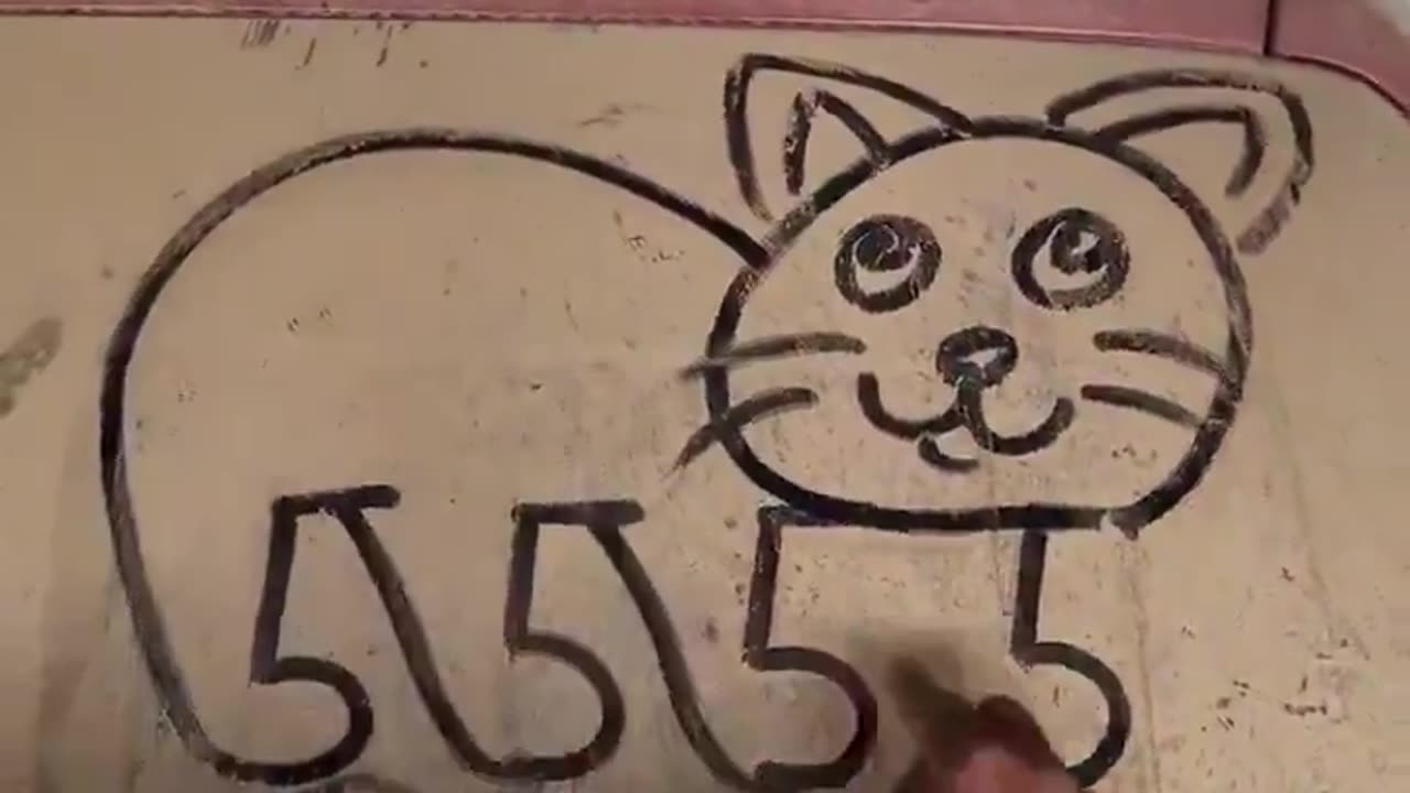 How to draw a cat using 5555